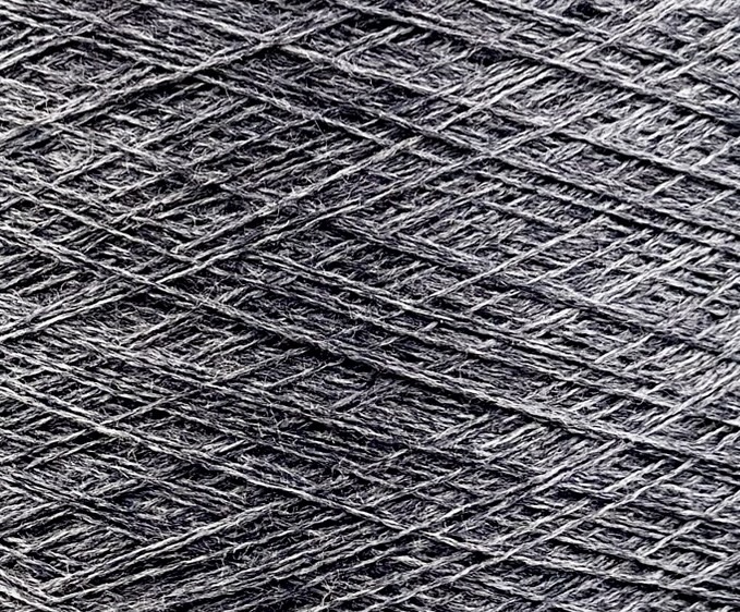 Tollegno 1900 Harmony Nm 2/30 – 100 % Merinowolle extrafein, col. Anthrazitgrau mélange 20631